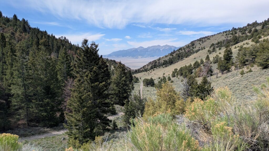 View from the Beaverhead Mountains during the Teton Ogre Adventure Race