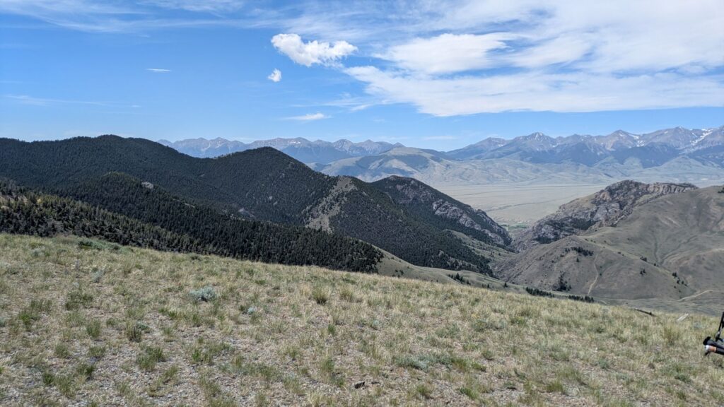 View from the Beaverhead Mountains during the Teton Ogre Adventure Race