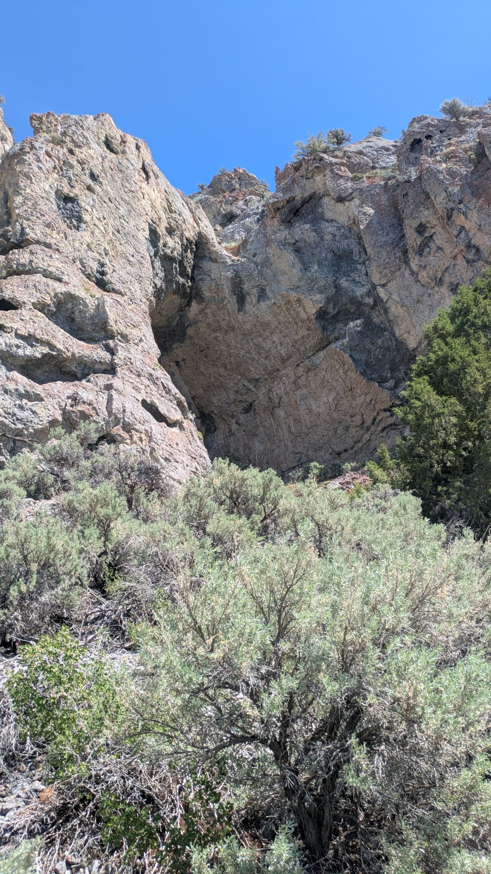 View of the double arch during the Teton Ogre Adventure Race