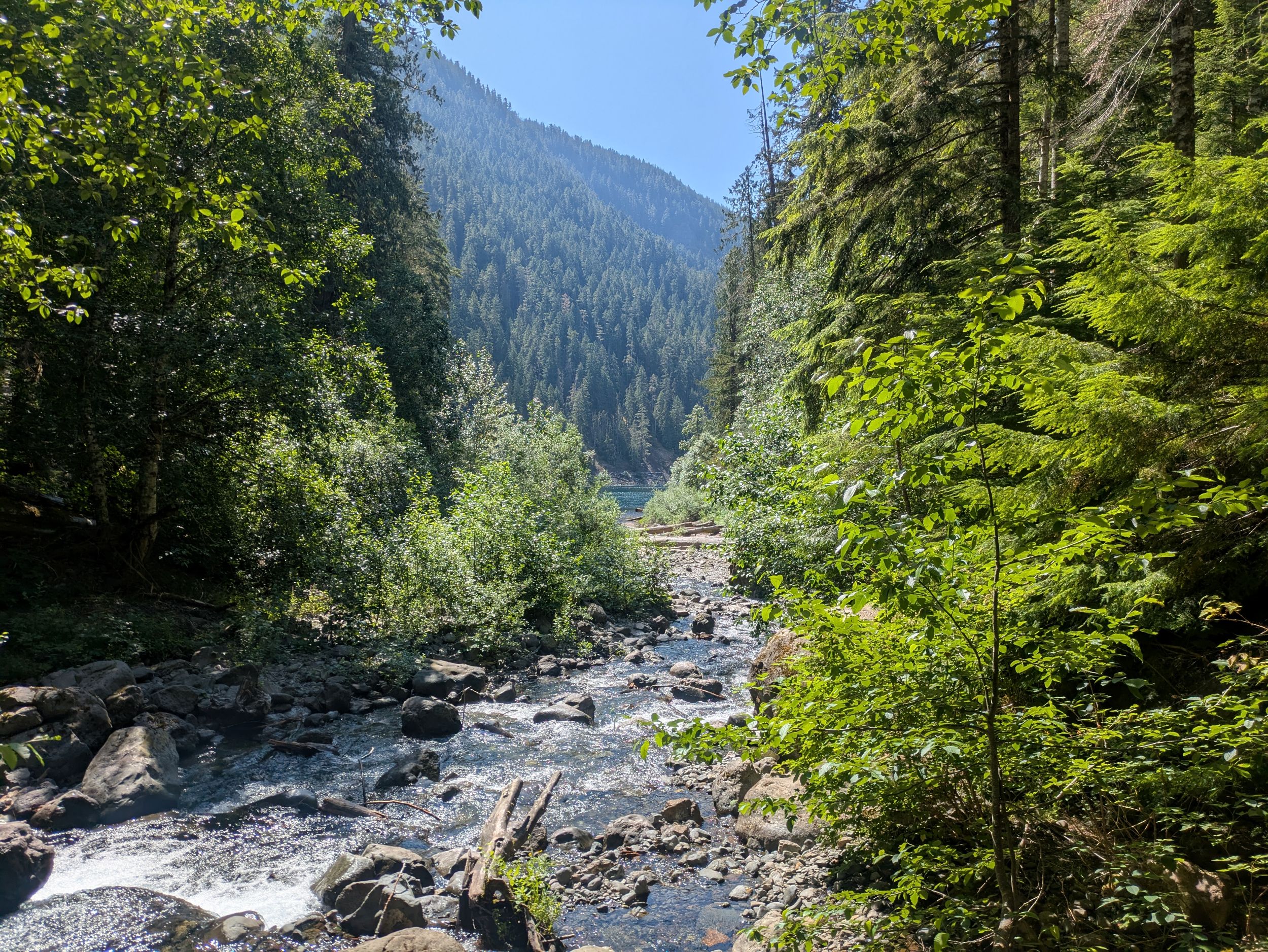 Babbling creek at Lower Lena Lake