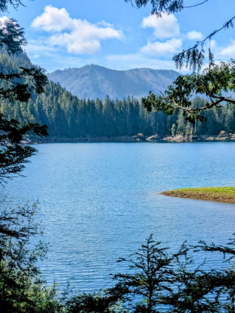 Emerald waters of Lena Lake