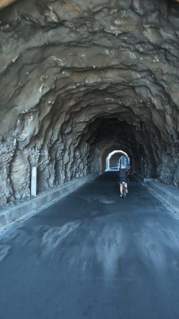 Bike in tunnel