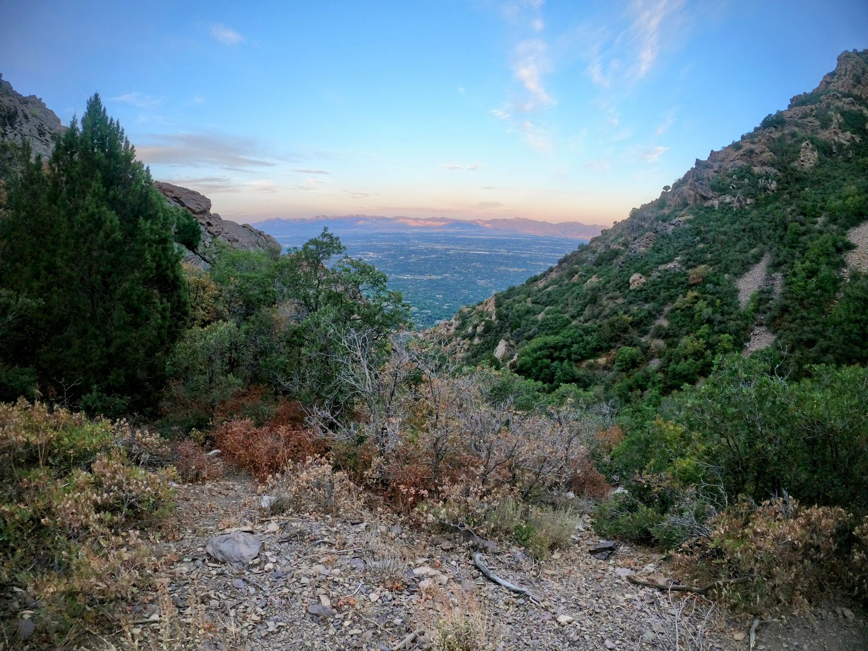 View of valley