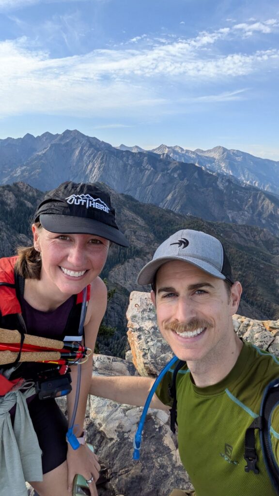 Hikers at a summit