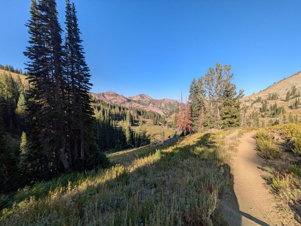 Return to Alta on Alta-Brighton Lakes Loop